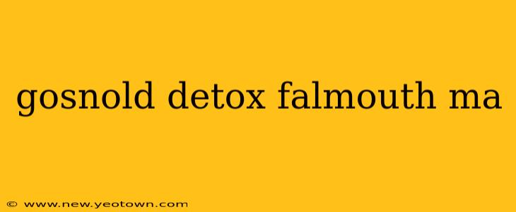 gosnold detox falmouth ma