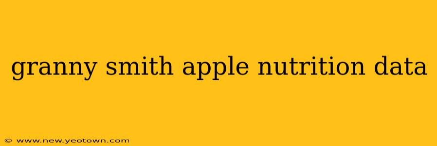granny smith apple nutrition data