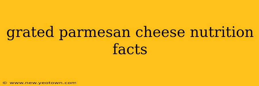 grated parmesan cheese nutrition facts
