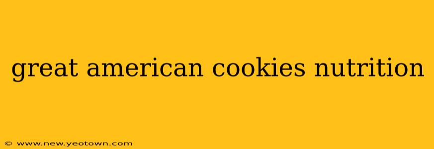 great american cookies nutrition