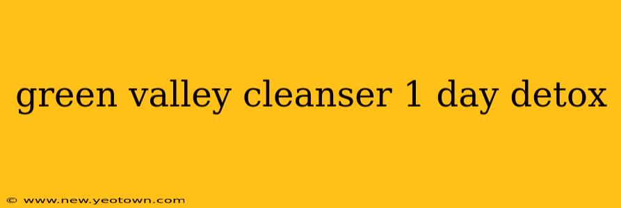 green valley cleanser 1 day detox