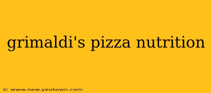 grimaldi's pizza nutrition