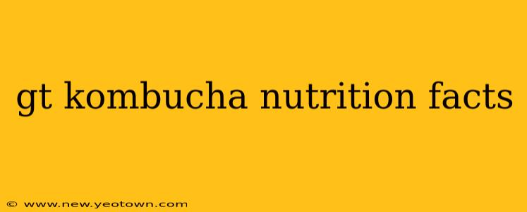 gt kombucha nutrition facts