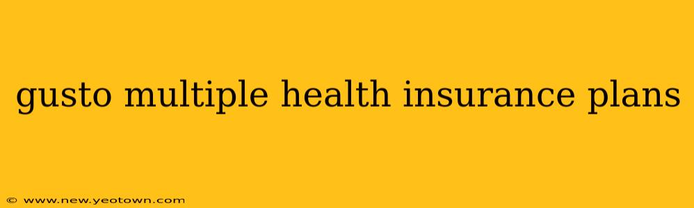 gusto multiple health insurance plans