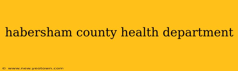 habersham county health department
