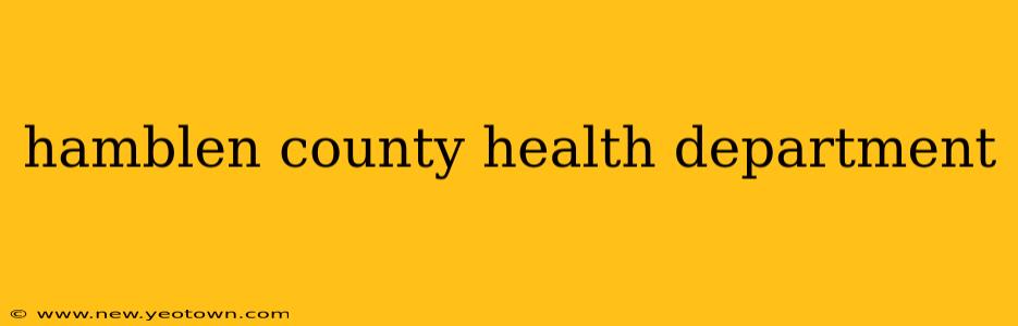 hamblen county health department