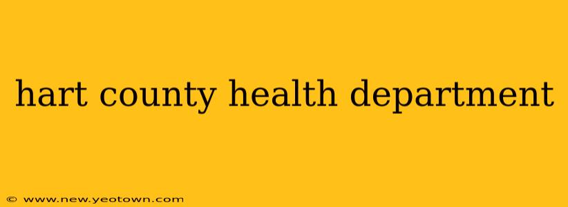 hart county health department