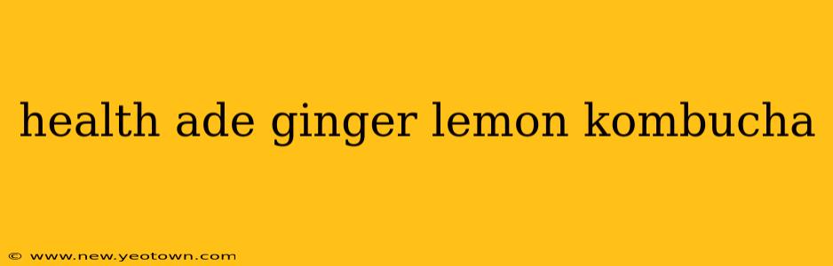 health ade ginger lemon kombucha