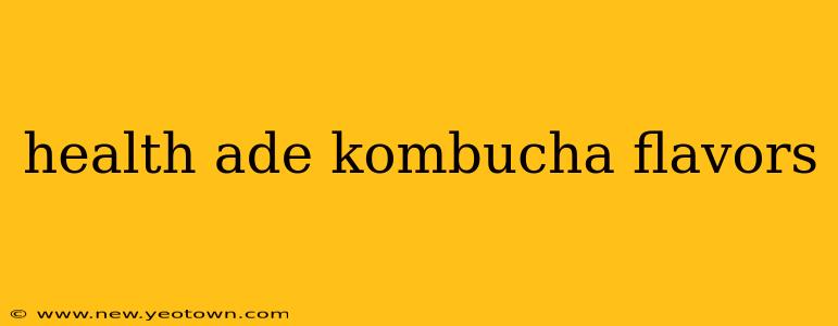 health ade kombucha flavors