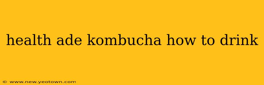 health ade kombucha how to drink