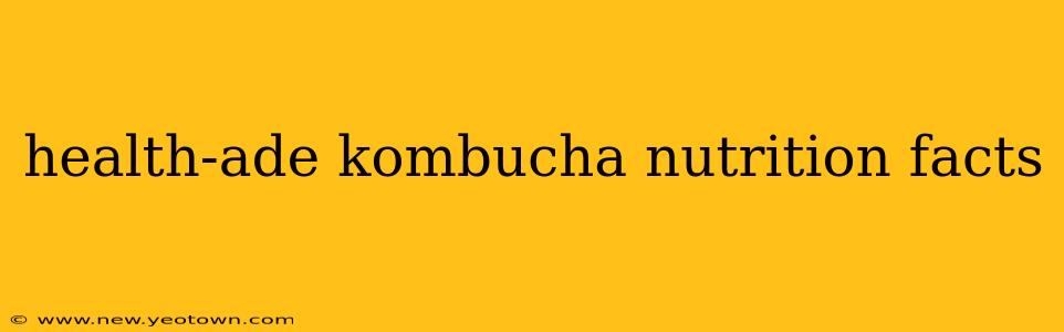 health-ade kombucha nutrition facts