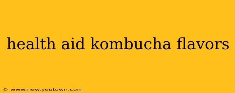 health aid kombucha flavors