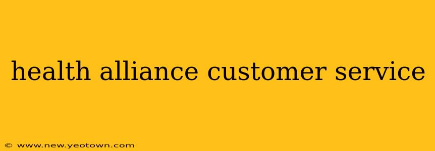 health alliance customer service
