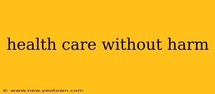 health care without harm