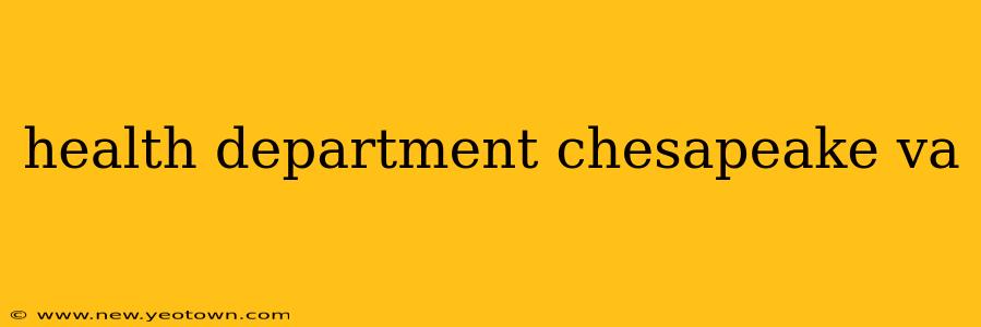 health department chesapeake va