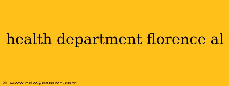 health department florence al