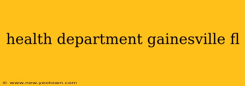 health department gainesville fl