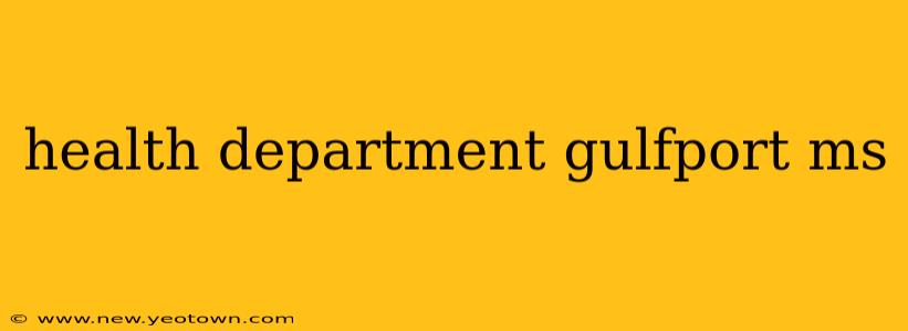 health department gulfport ms
