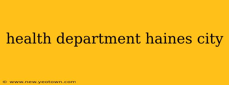 health department haines city
