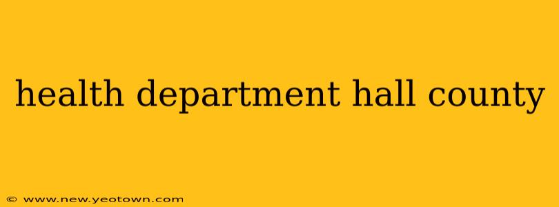 health department hall county