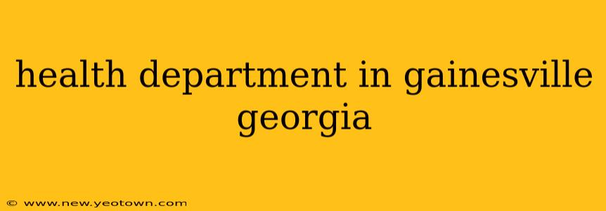 health department in gainesville georgia