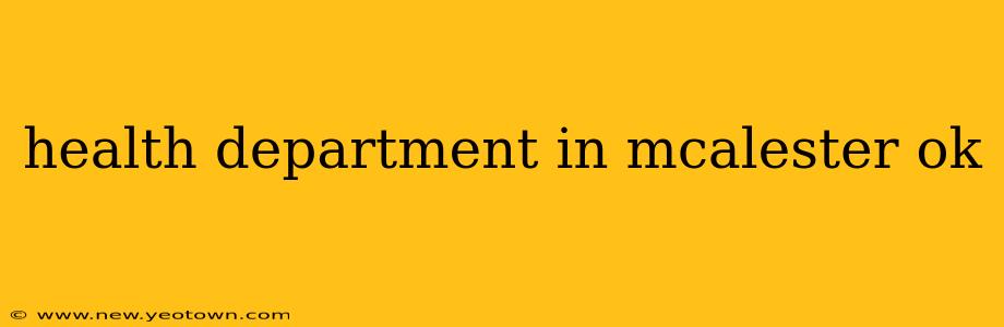 health department in mcalester ok