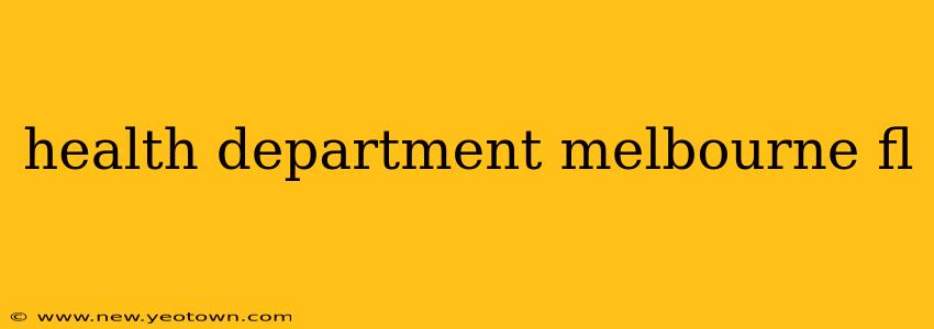 health department melbourne fl