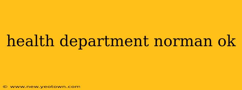 health department norman ok