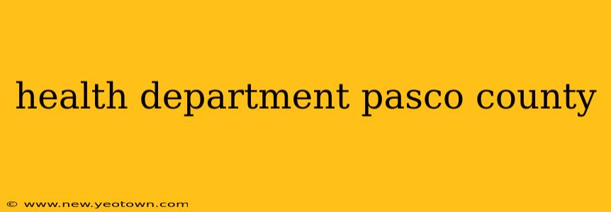 health department pasco county
