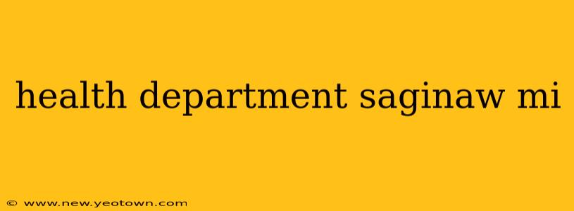 health department saginaw mi
