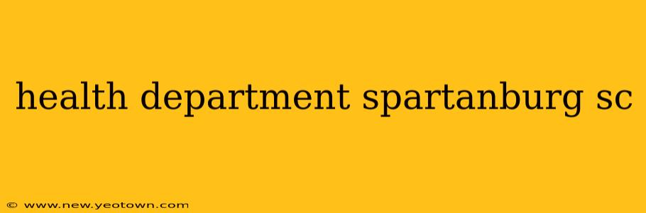health department spartanburg sc
