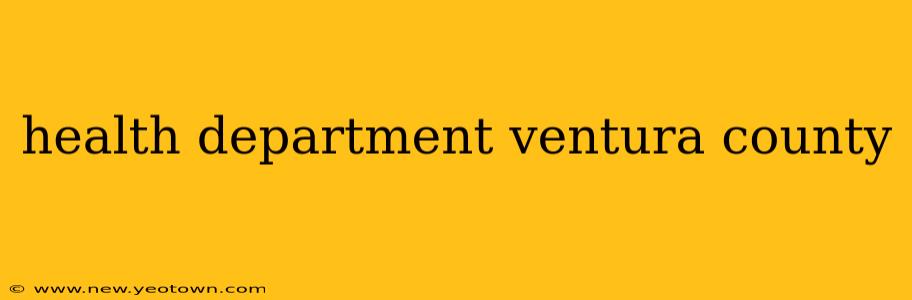 health department ventura county