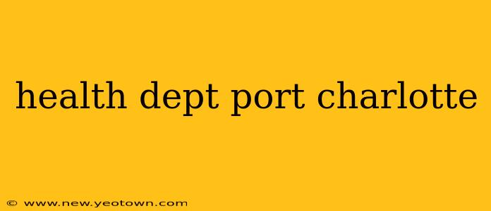 health dept port charlotte
