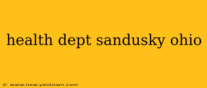 health dept sandusky ohio