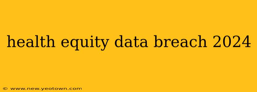 health equity data breach 2024