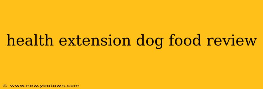 health extension dog food review