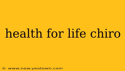 health for life chiro