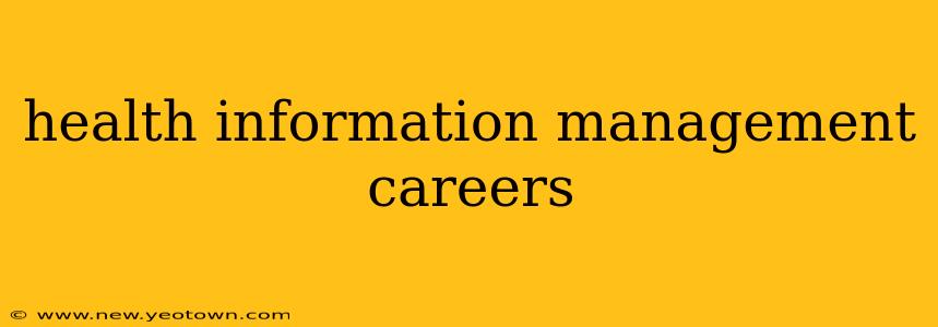 health information management careers