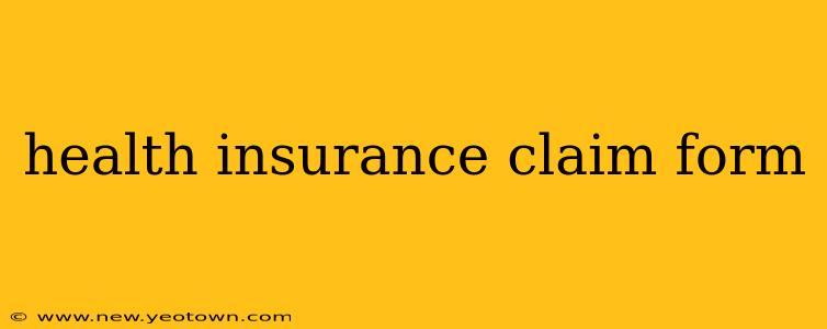 health insurance claim form