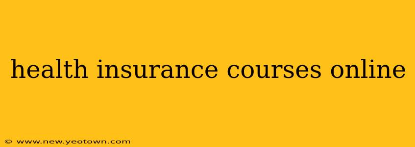 health insurance courses online