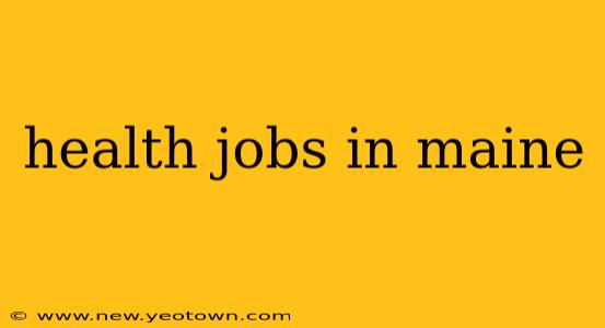 health jobs in maine