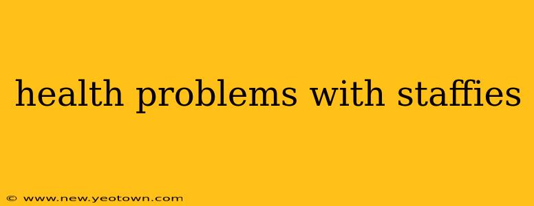 health problems with staffies