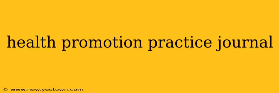 health promotion practice journal