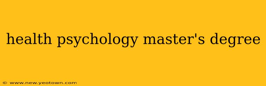 health psychology master's degree