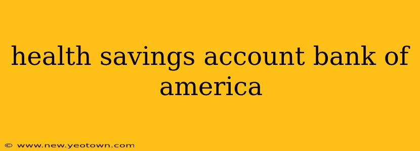 health savings account bank of america
