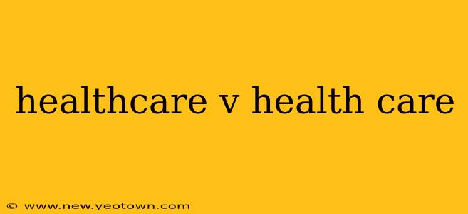 healthcare v health care
