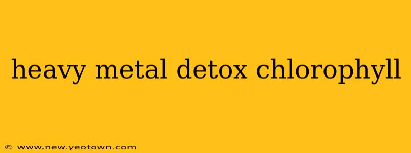heavy metal detox chlorophyll