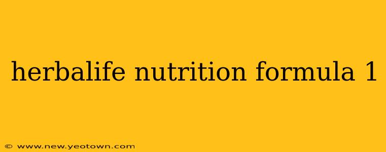 herbalife nutrition formula 1