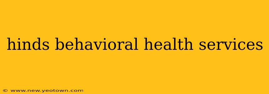 hinds behavioral health services