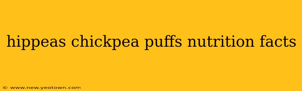 hippeas chickpea puffs nutrition facts